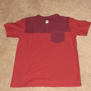 A red pocket shirt
